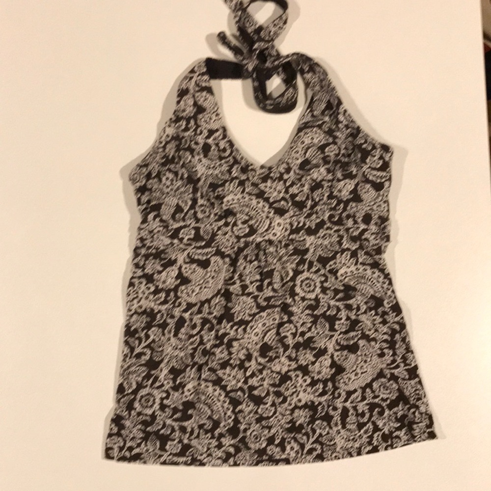 Loft Halter Top Small Brown Cream